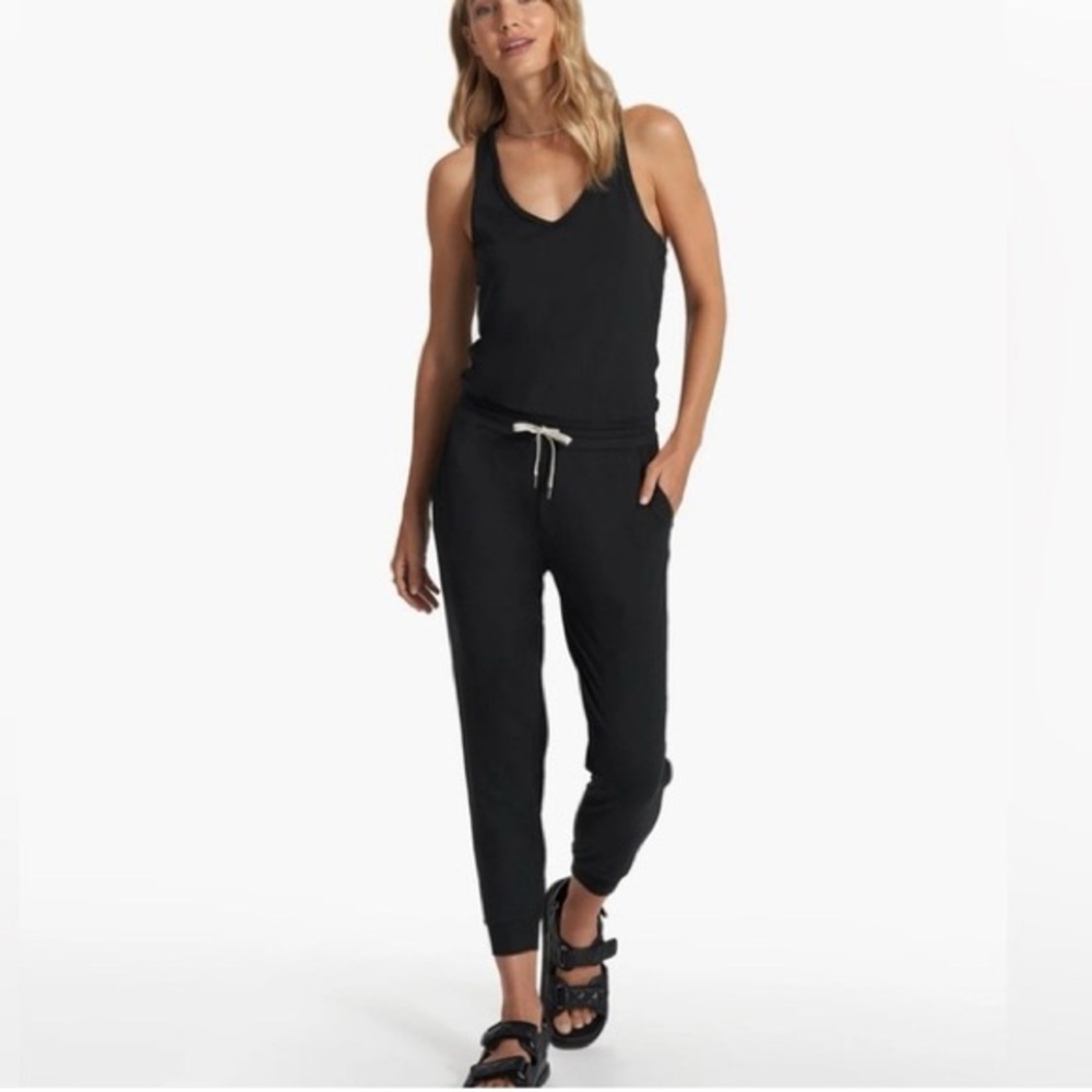 Vuori Racerback Jumpsuit in Black